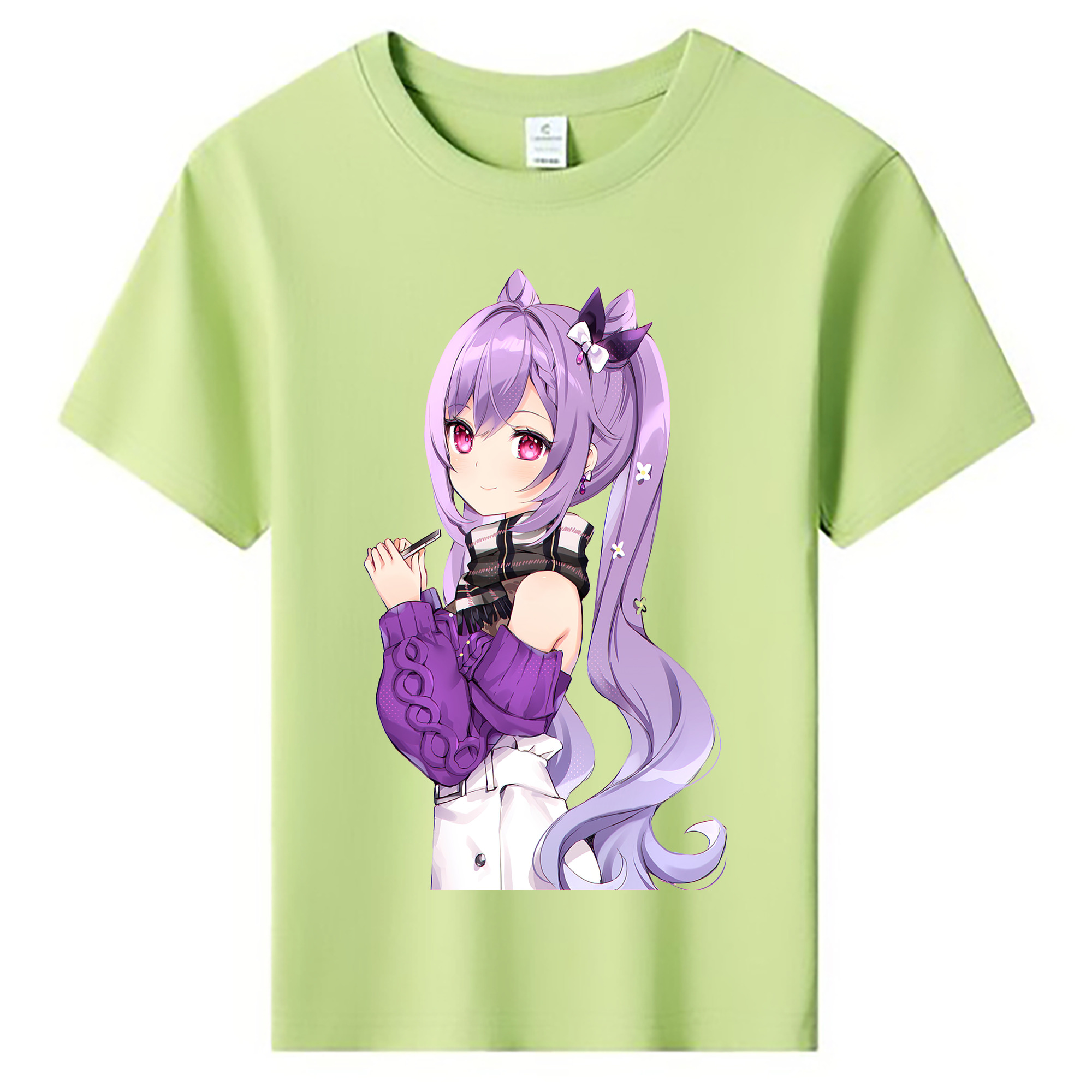 げんし神 刻晴 こくせい genshin Kokusei 綿100％キッズTシャツ（フロントプリント）